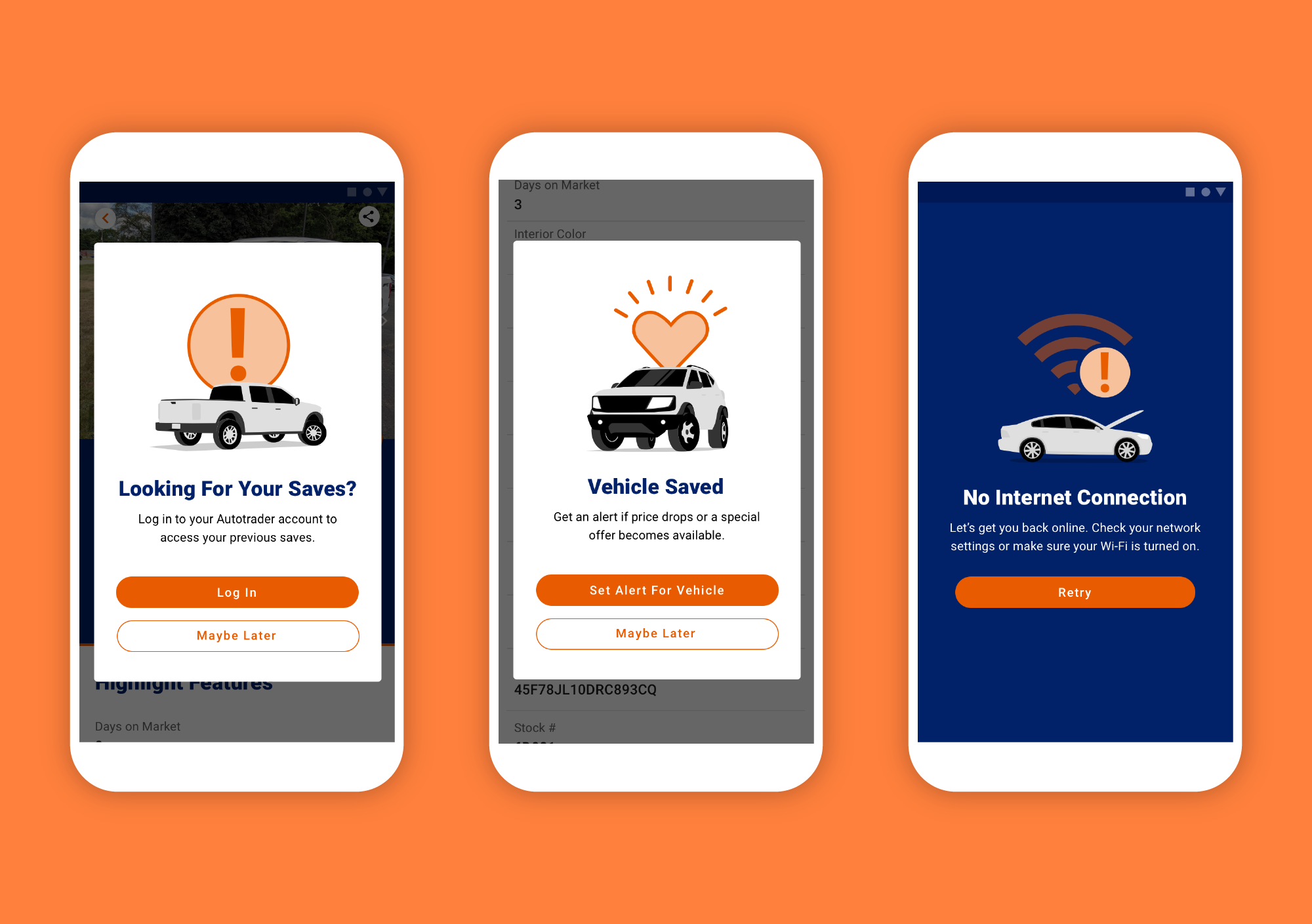 Mobile App Screens
