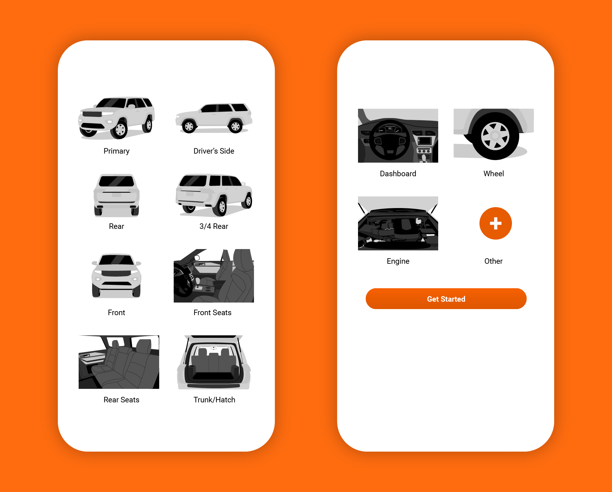 Technical Vehicle Exterior & Interior Illustrations