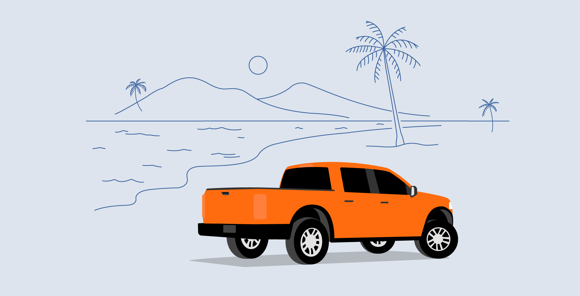 Truck on Beach