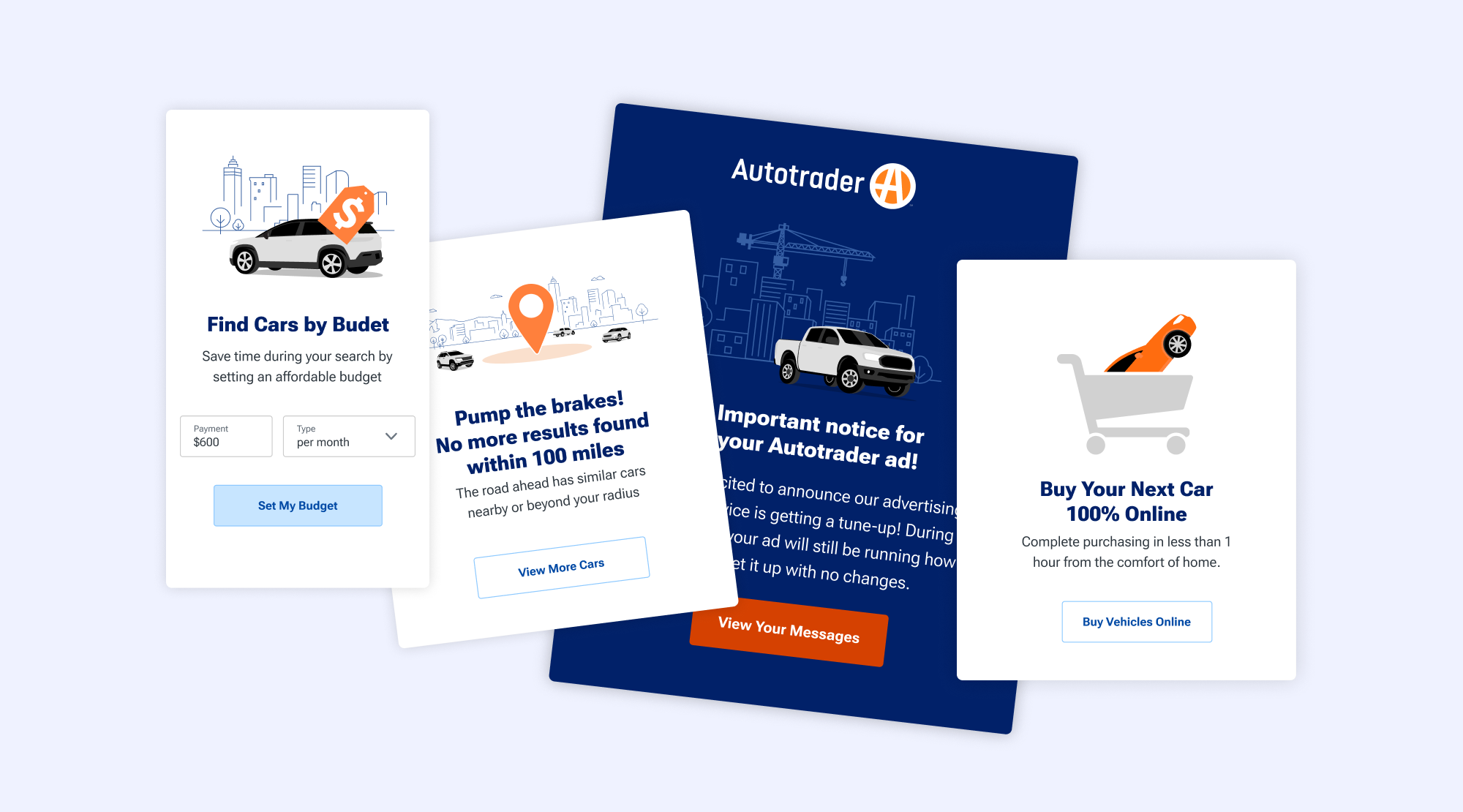 autotrader empty state illustrations
