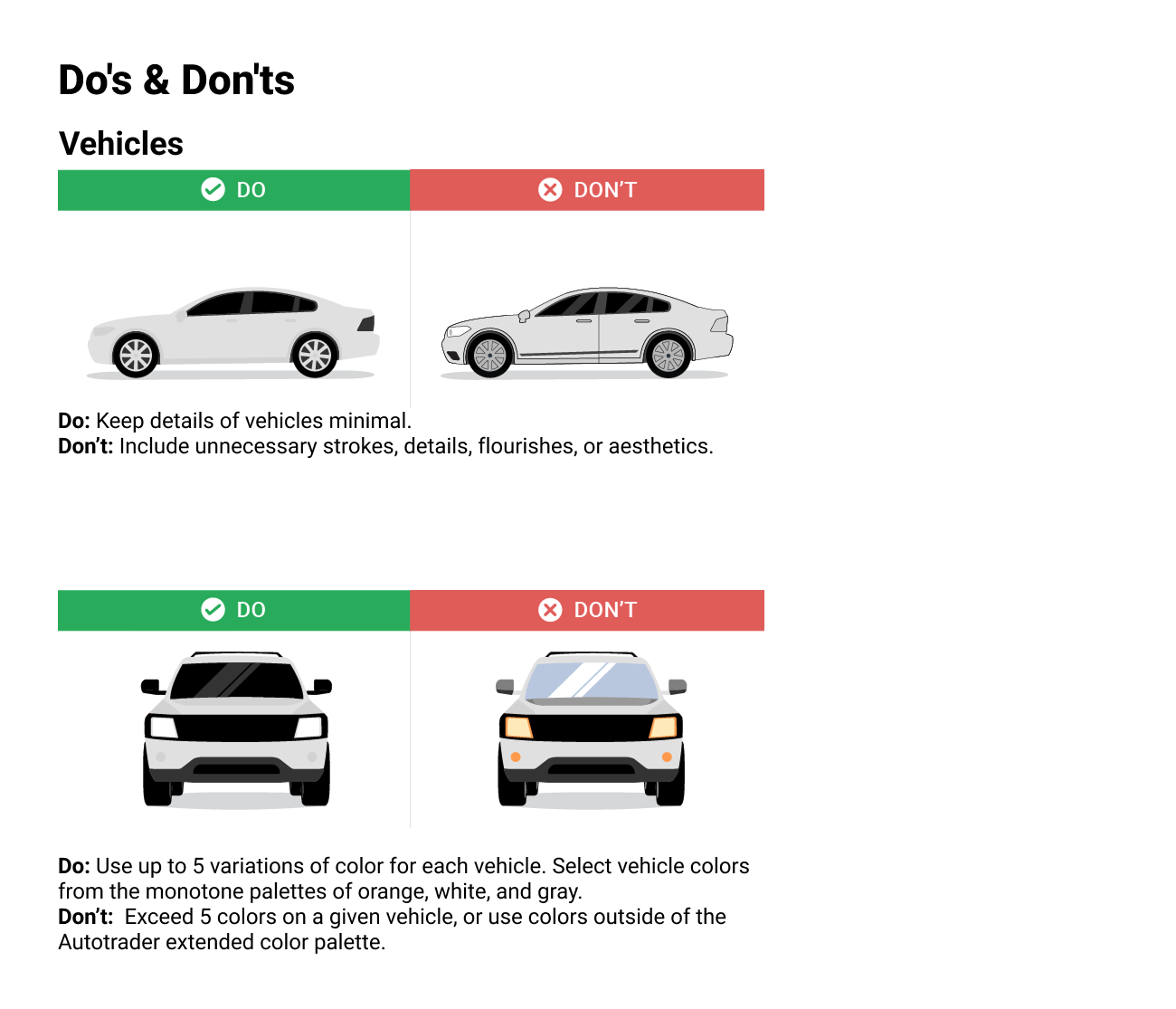 Autotrader Illustration Style Guide — page 12