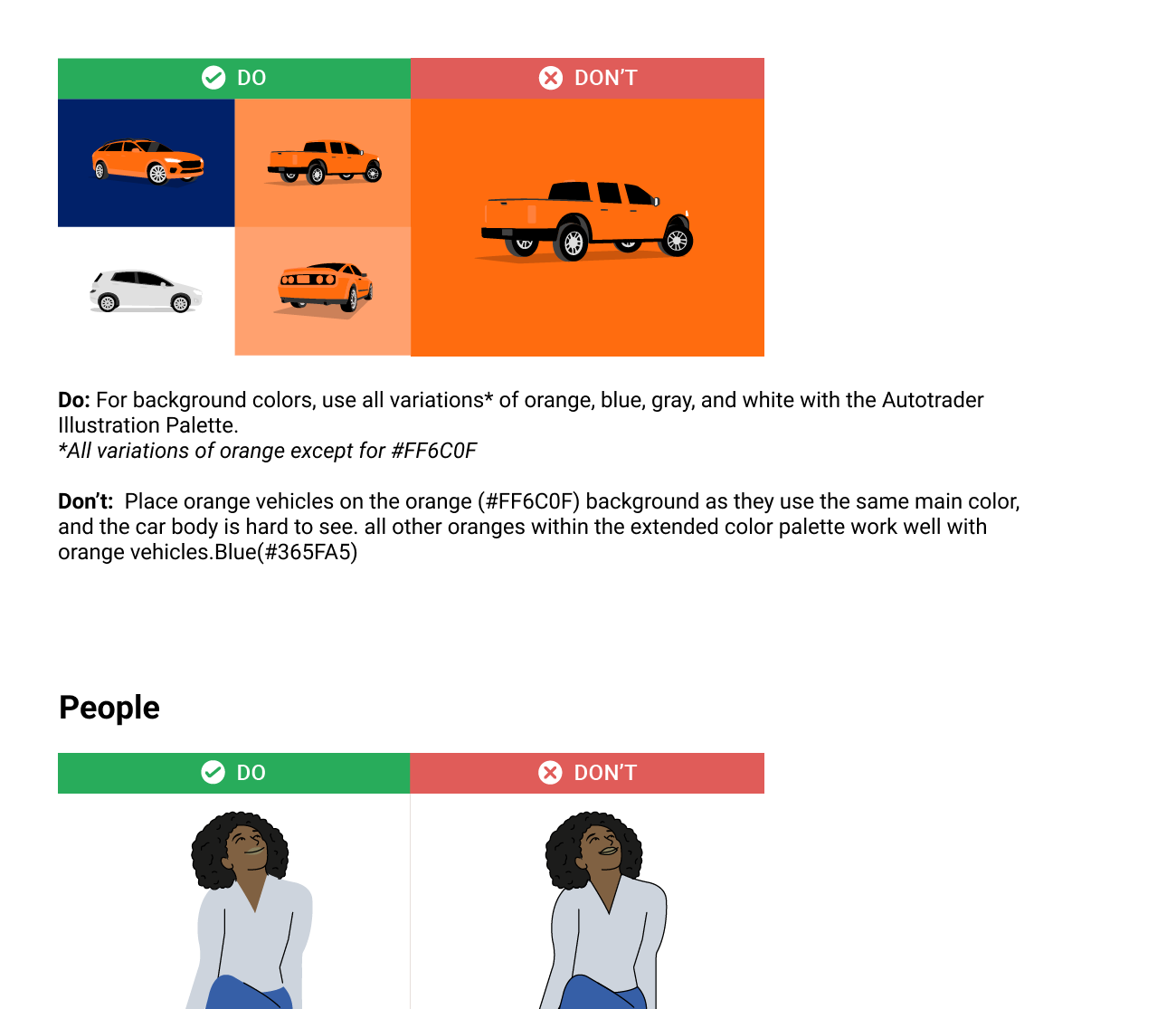 Autotrader Illustration Style Guide — page 13