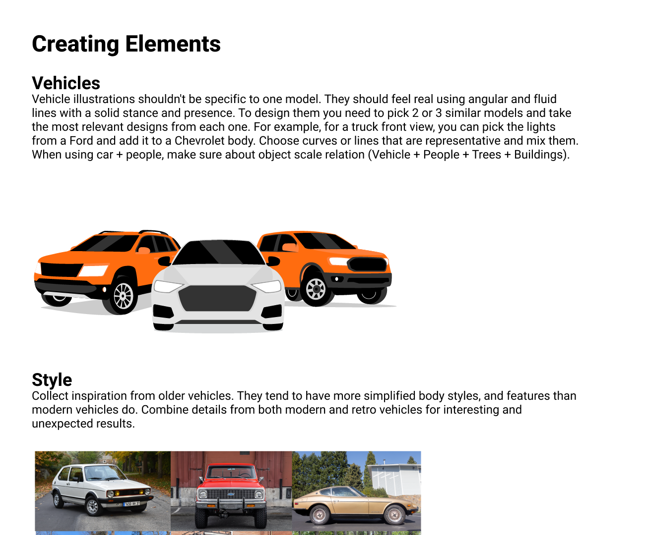 Autotrader Illustration Style Guide — page 9