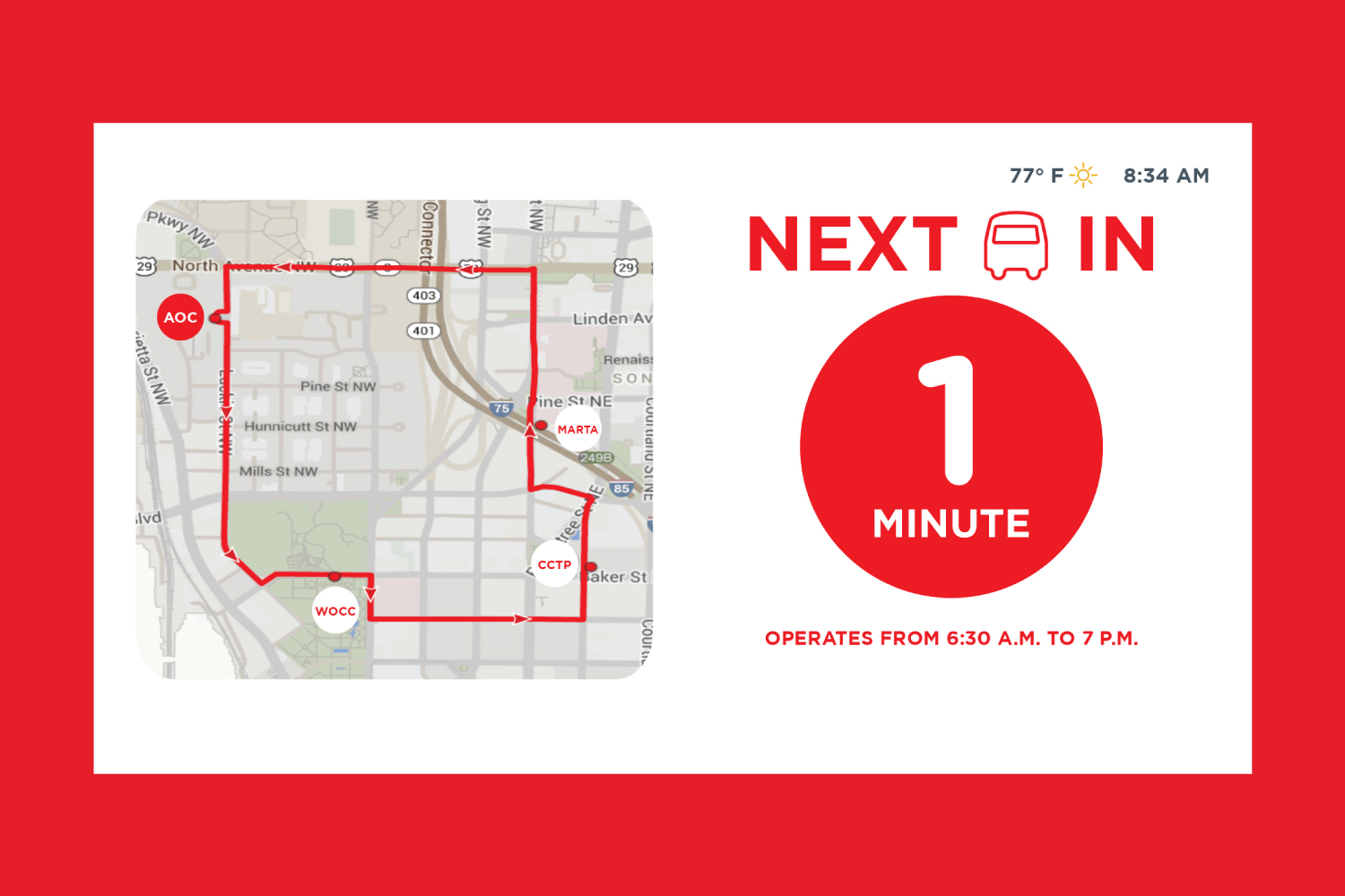 Campus Messaging Traffic Screen