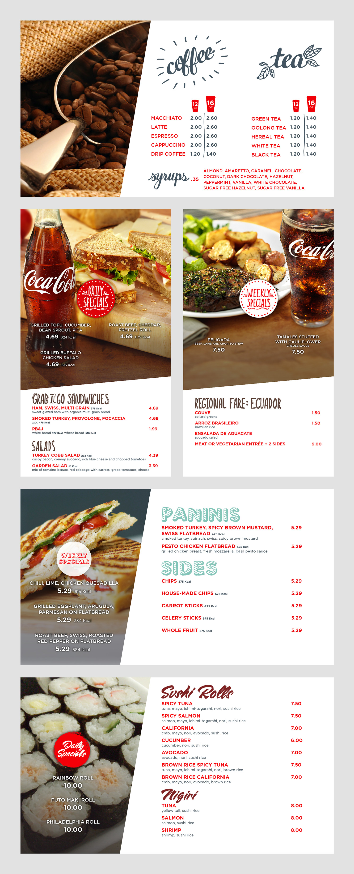 Menu Designs