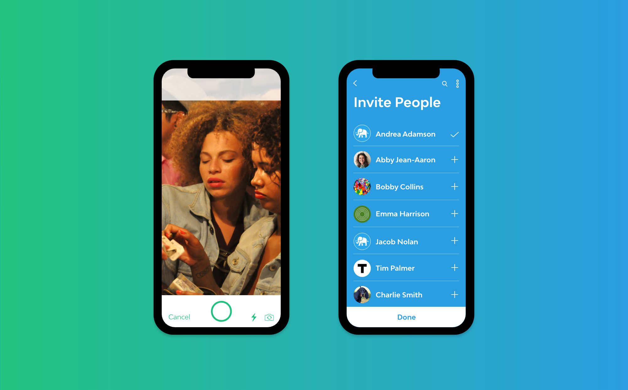 Mobile App Screens