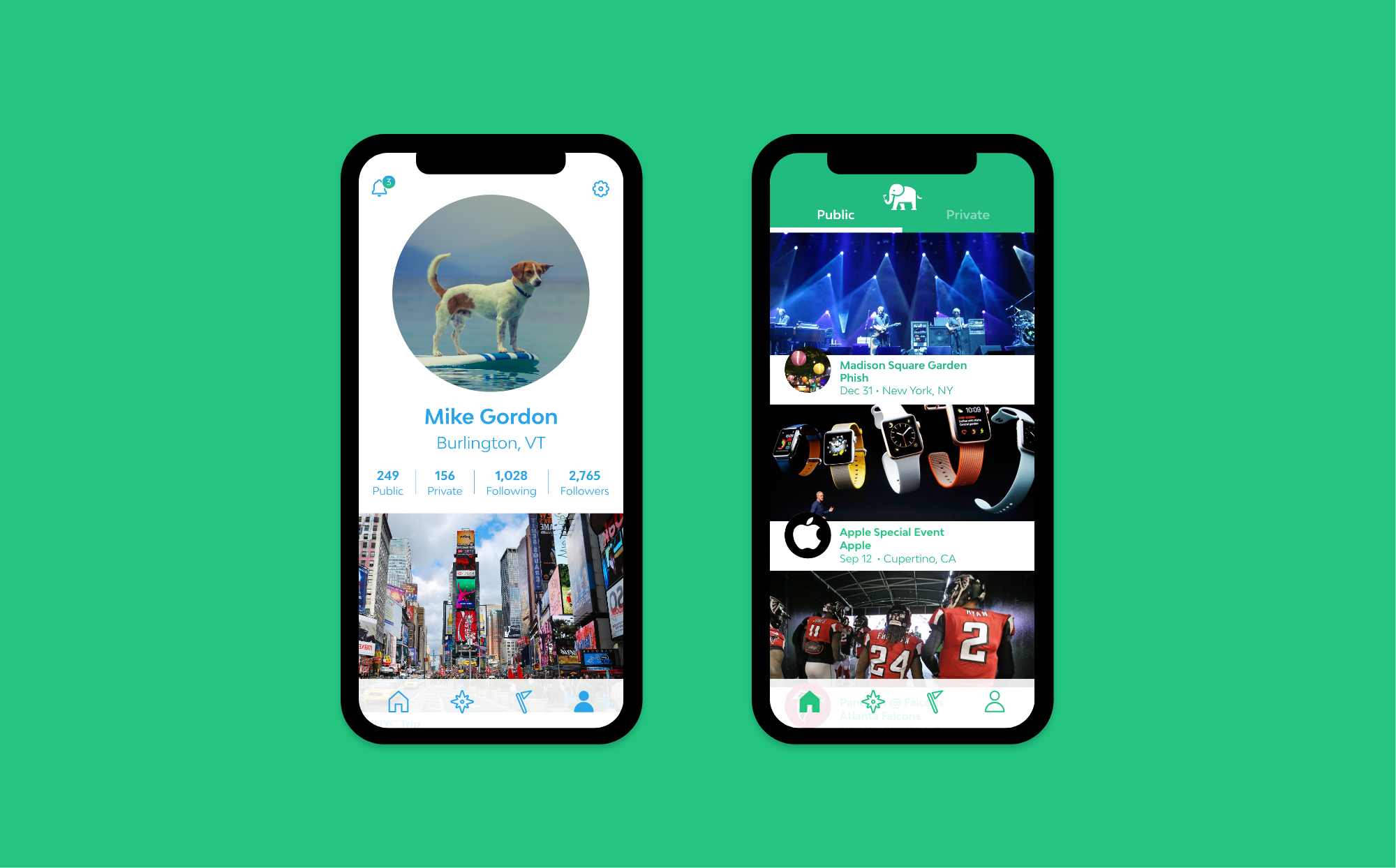 Mobile App Screens
