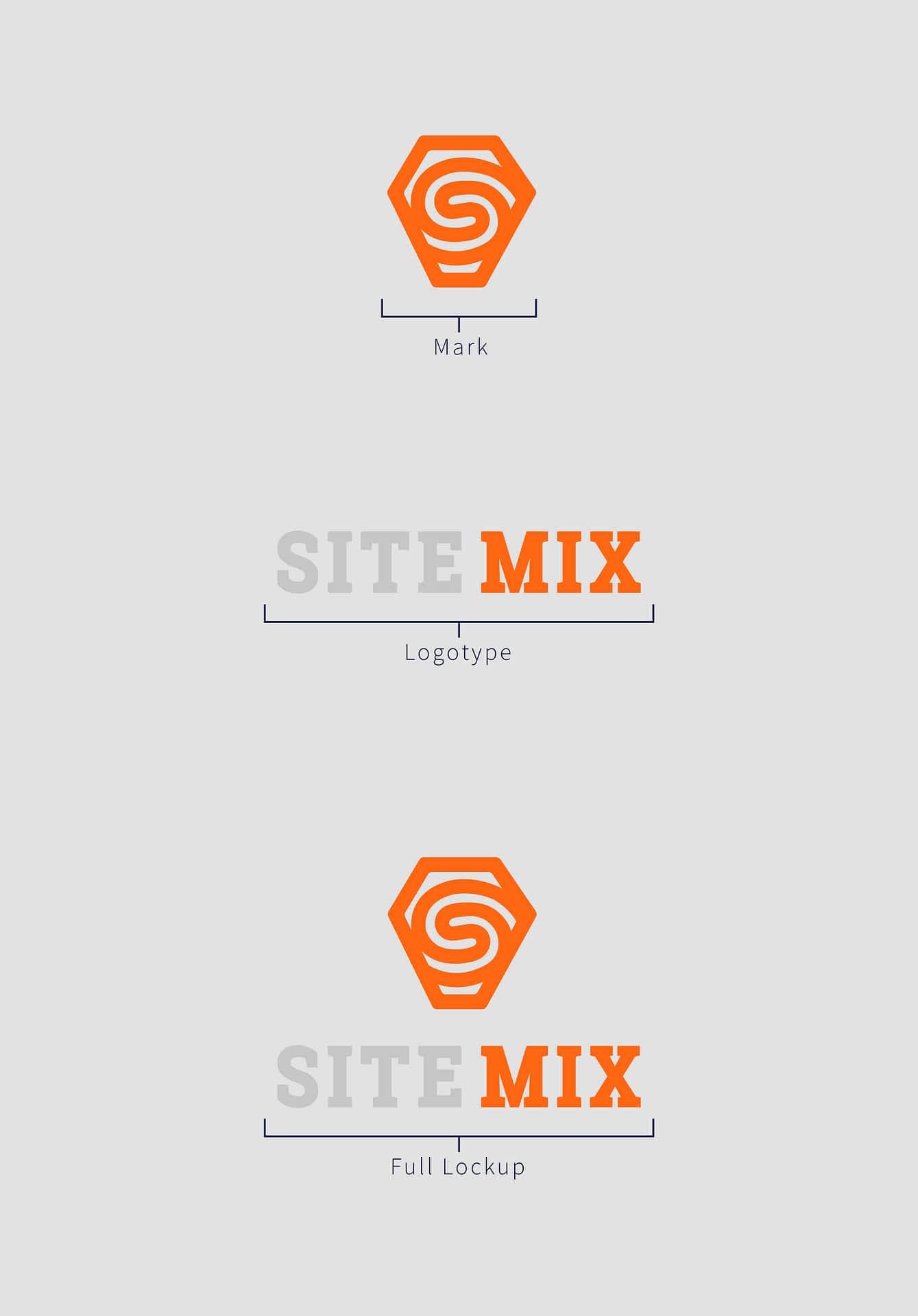 Sitemix logo construction