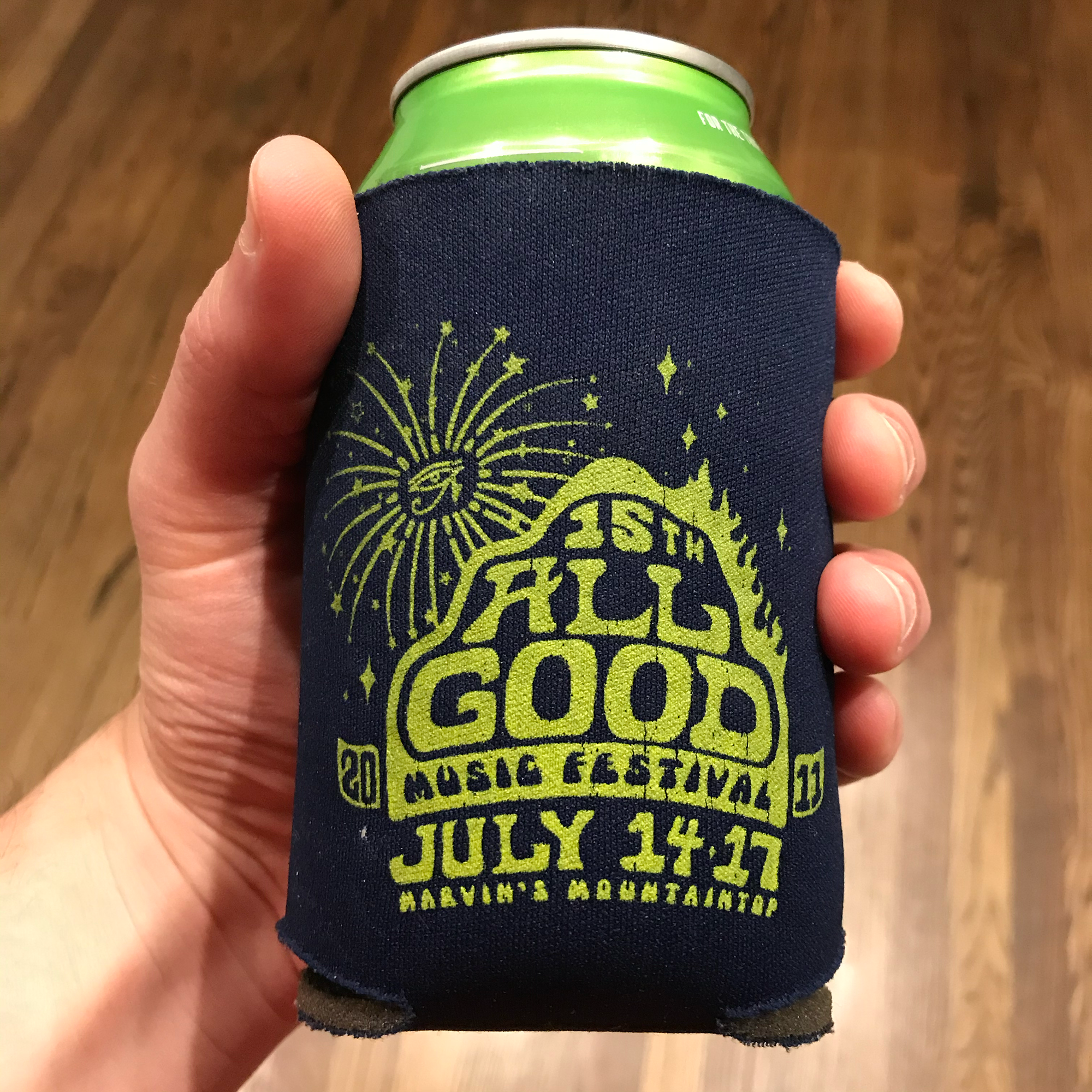 allgood music festival koozie