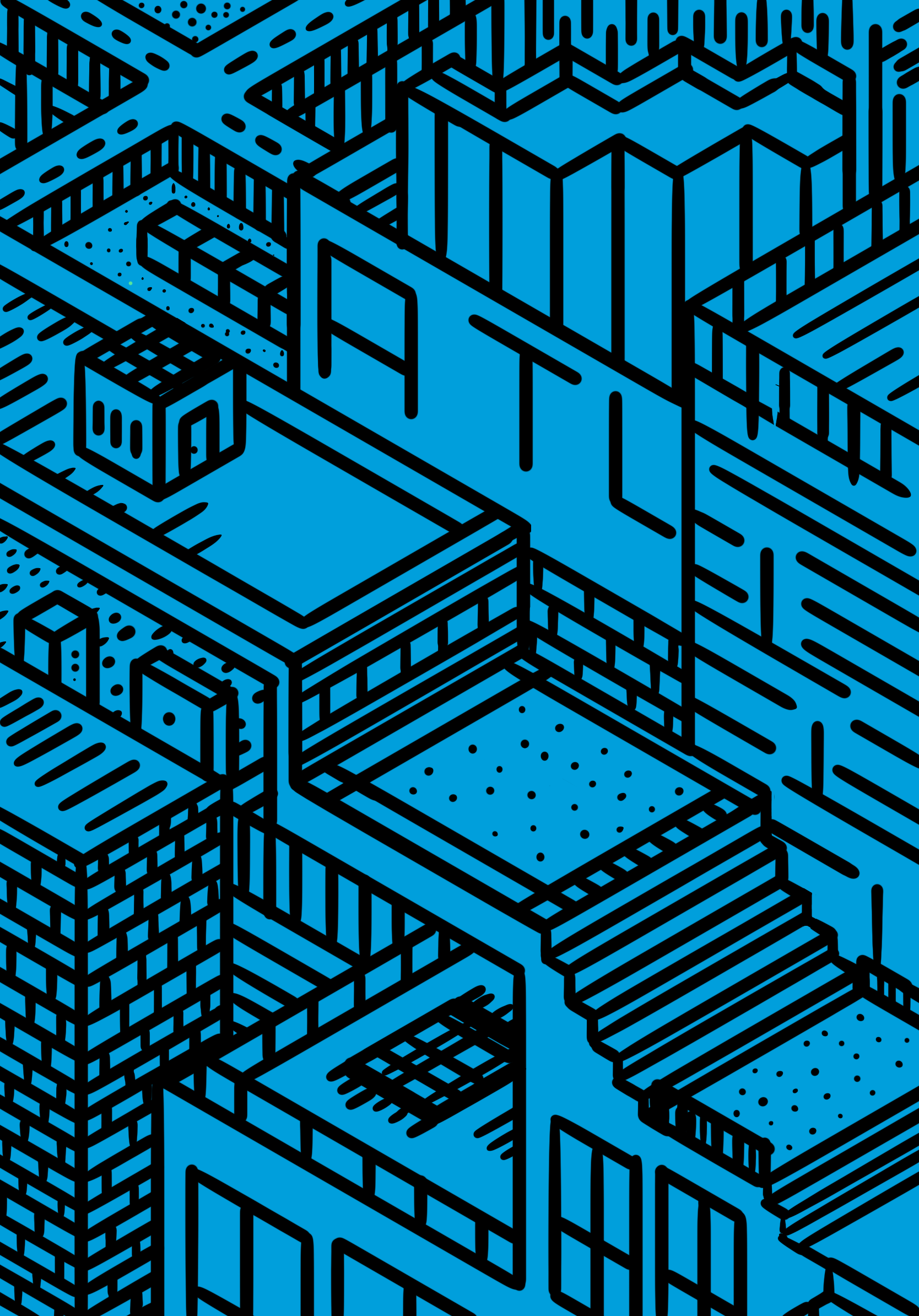 isometric blue world