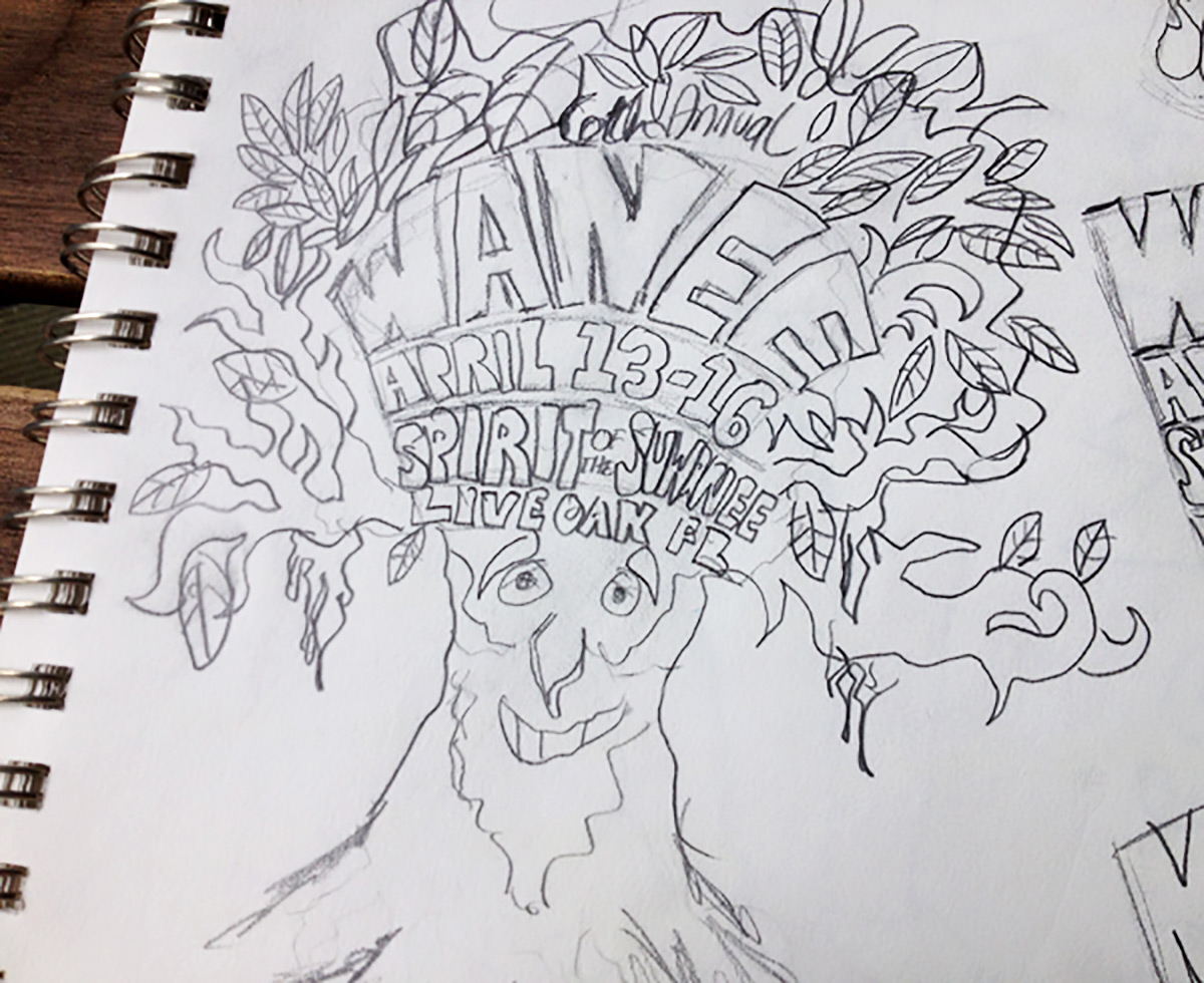 Wanee T-Shirt Sketch